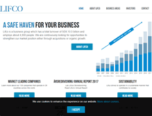 Tablet Screenshot of lifco.se